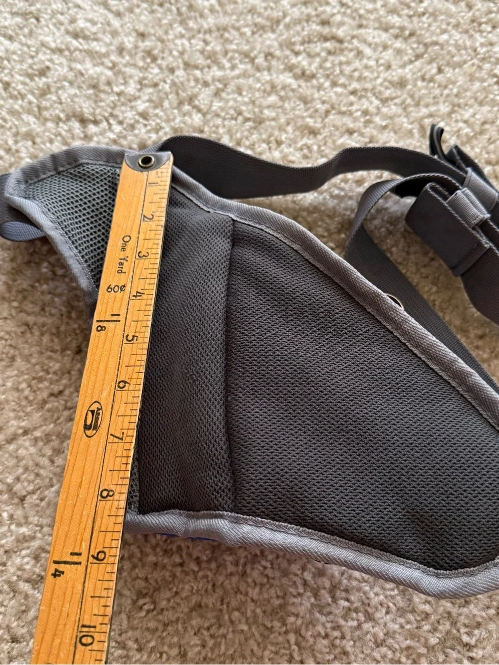 Hi-Tec Hydration Waist Pack Running Hiking Belt Blue Gray Water Bottle Holder